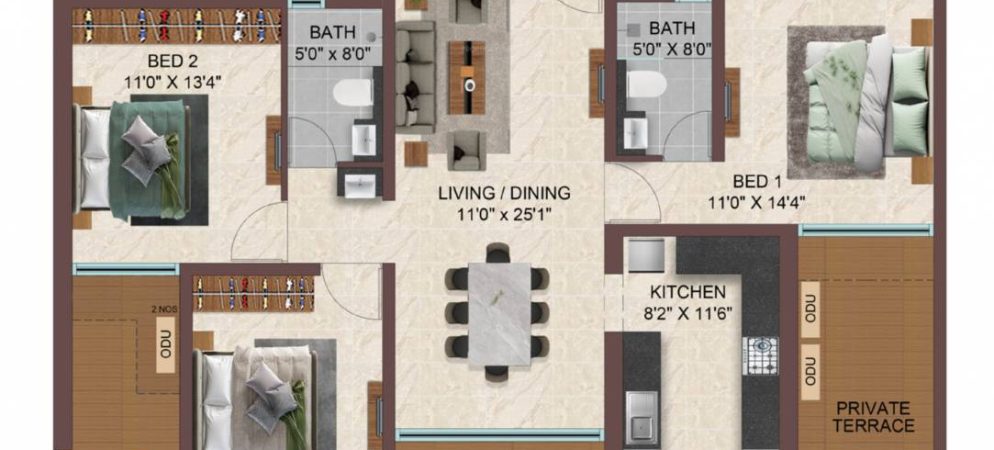 Casagrand Sun City Phase 2 Floor Plan