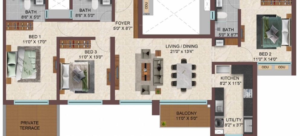 Casagrand Sun City Phase 2 Floor Plan