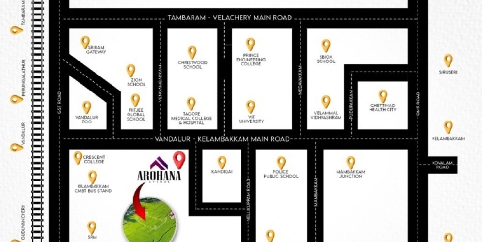 arohana avenue location plan