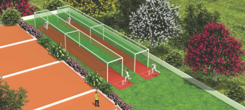 blissful garden cricket pitch