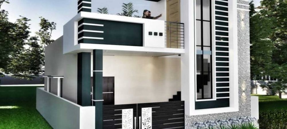 n p nagar elevation Villa