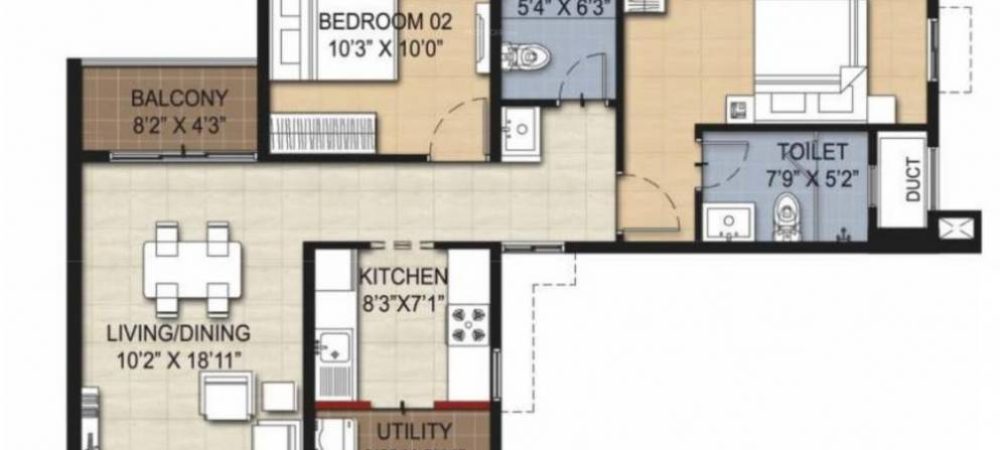 risington 2 floor plan 2bhk 3