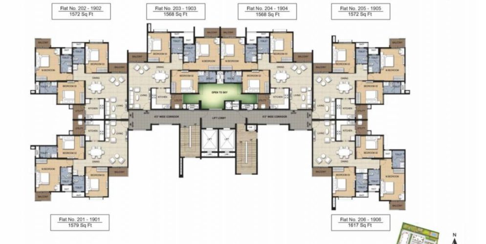 risington 2 tower a1 cluster plan