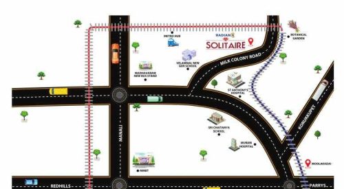 solitaire location plan