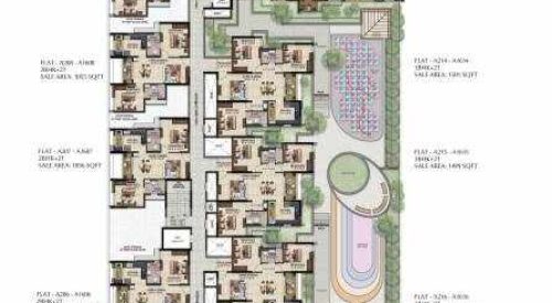 solitaire solitaire block a cluster plan from 1st to 16th floor