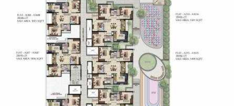 solitaire solitaire block a cluster plan from 1st to 16th floor
