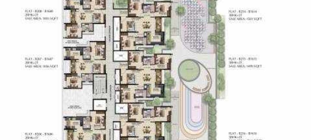solitaire solitaire block b cluster plan from 1st to 16th floor