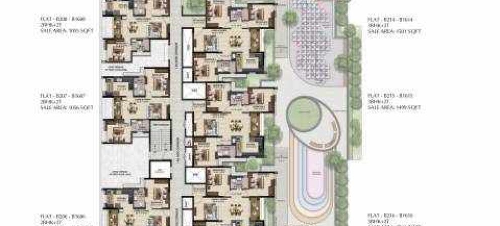 solitaire solitaire block b cluster plan from 1st to 16th floor