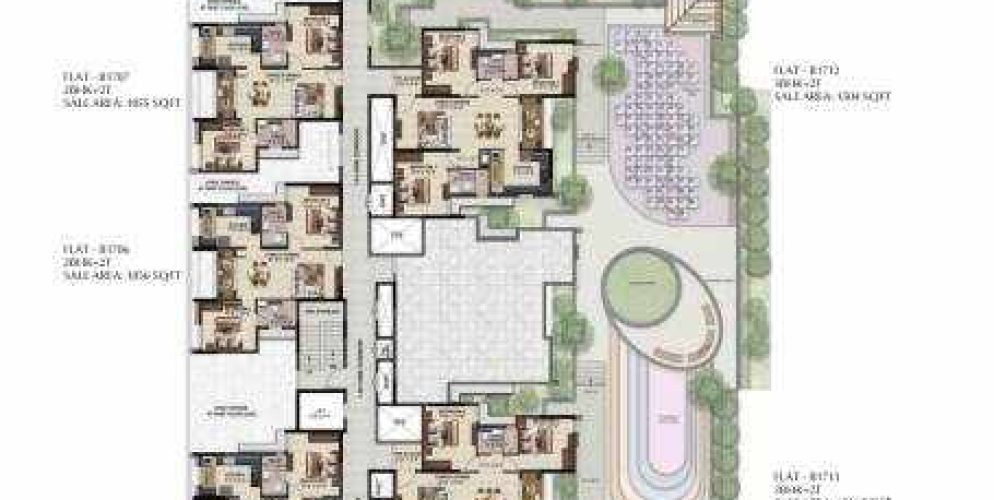 solitaire solitaire block b cluster plan from 1st to 17th floor