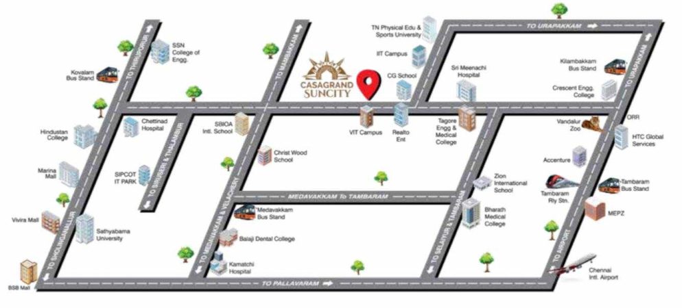 sun city phase 2 location plan
