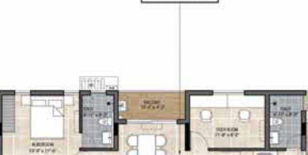 the edge floor plan 3bhk 1204 Sqft