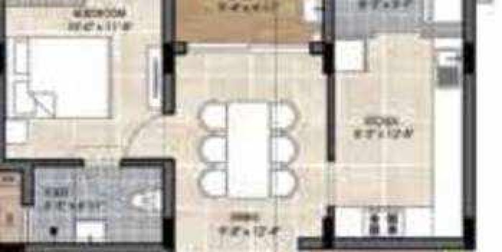 the edge floor plan 3bhk 1442 Sqft