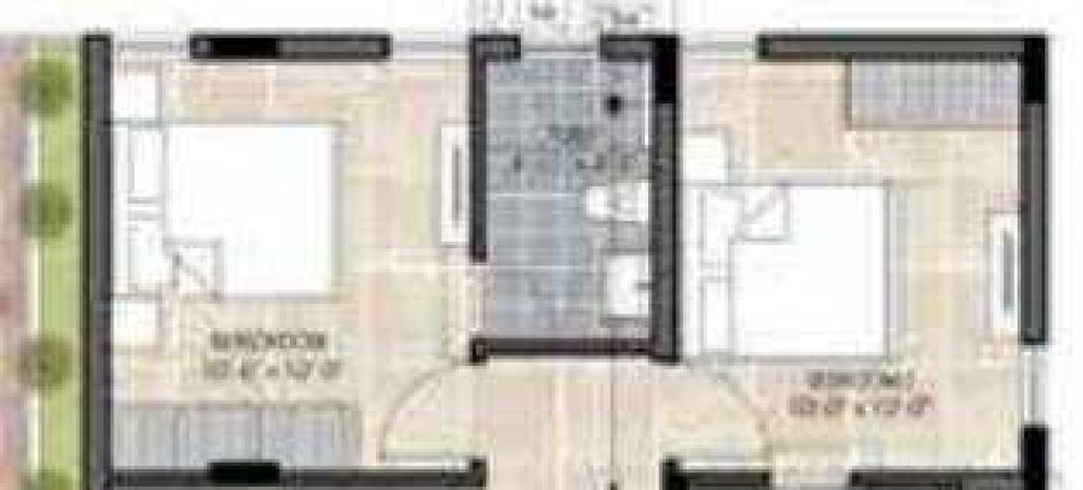 the edge floor plan 3bhk 1444 Sqft