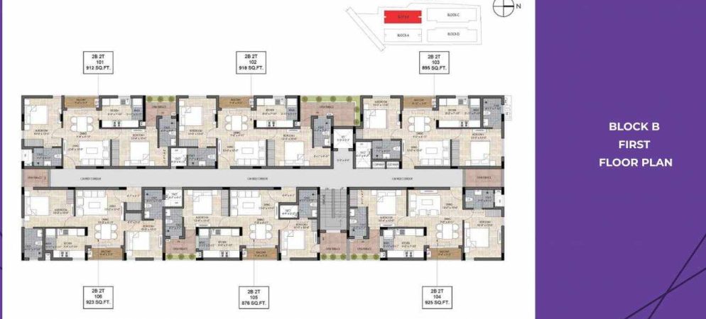the edge the edge block b cluster plan for 1st floor