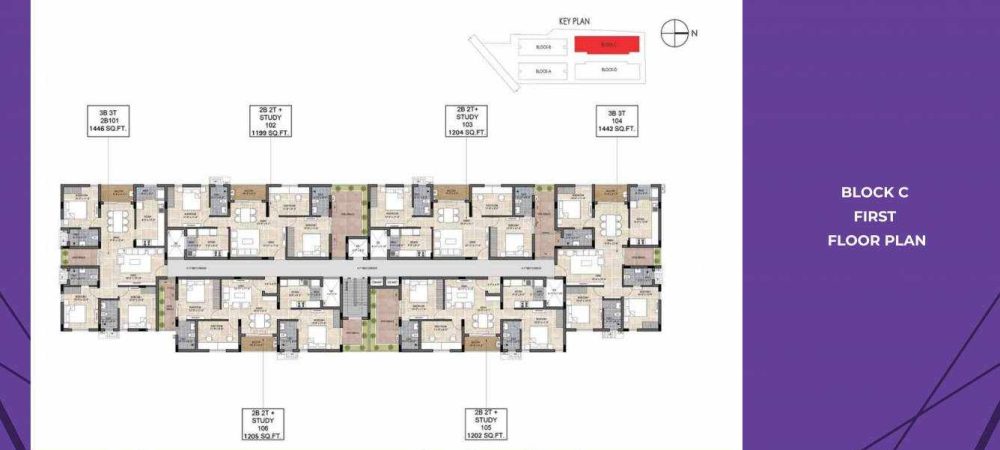 the edge the edge block c cluster plan for 1st floor