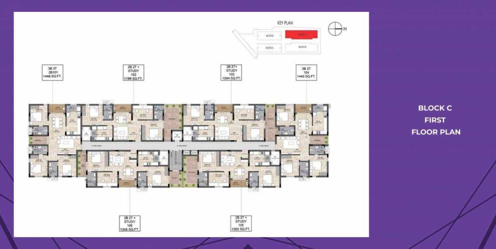 the edge the edge block c cluster plan for 1st floor